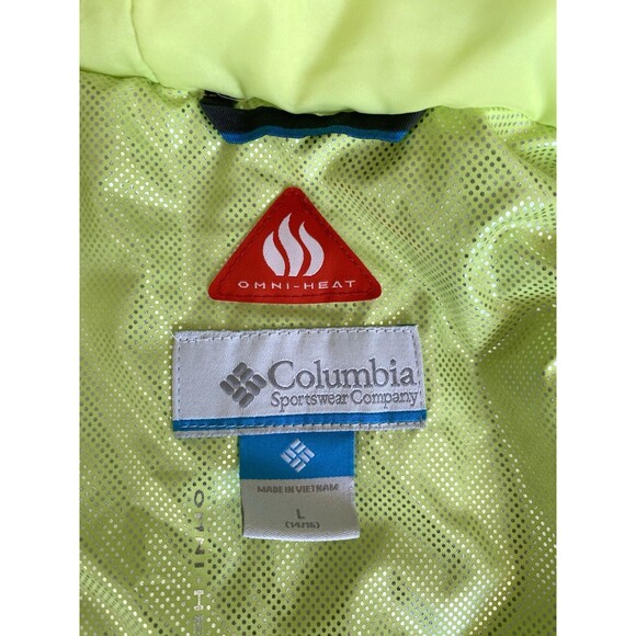 Columbia Jacket Girls L Green Waterproof Magic Mile Tippet Digi Print Outdoor - Picture 8 of 12